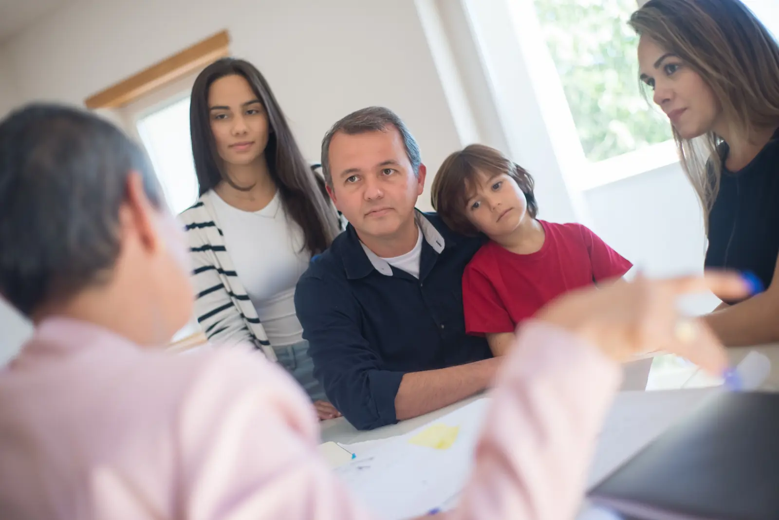 Familie taler om arv og testamente