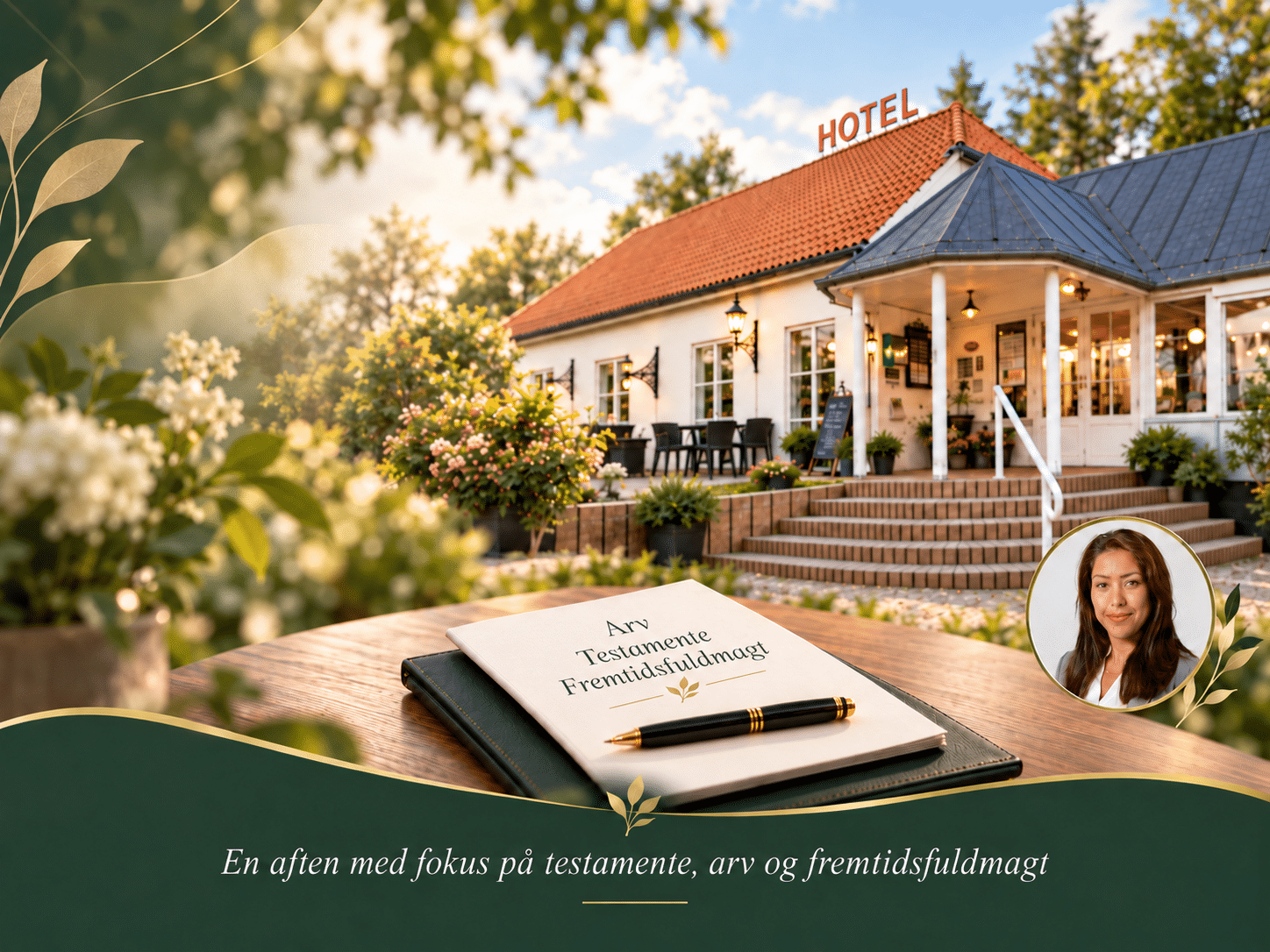 
                                                                             Foredrag om arv, testamente & fremtidsfuldmagt